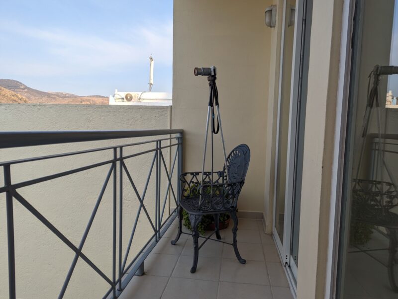 グアナファト　Hotel_Balcón del Cielo　部屋のバルコニーから撮影中