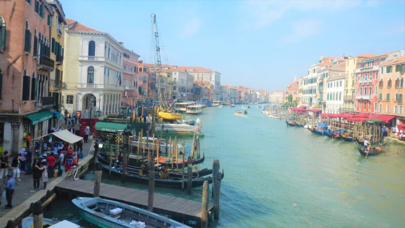 ベネチア　リアルト橋から見える絶景