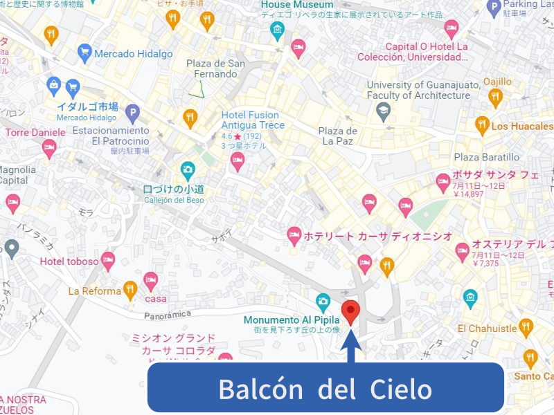 Balcón del Cielo map