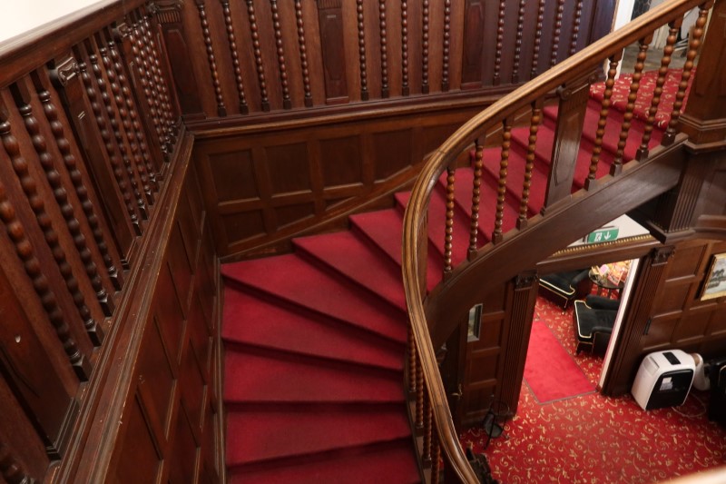 『Hotel Pension Baron am Schottentor』ホテル内の階段