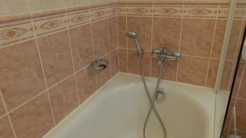 Hotel Cerny Slon バスルームのシャワー