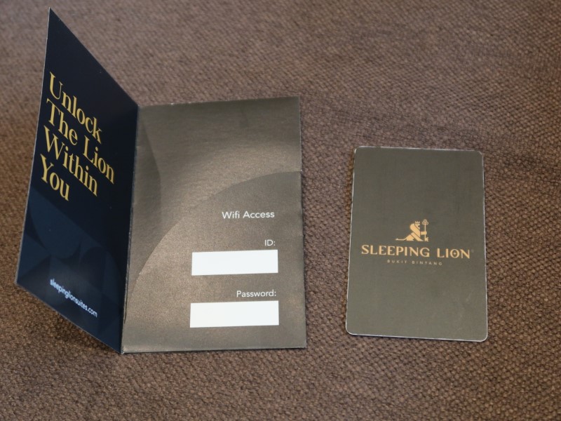Sleeping Lion Suites superior room ルームキー
