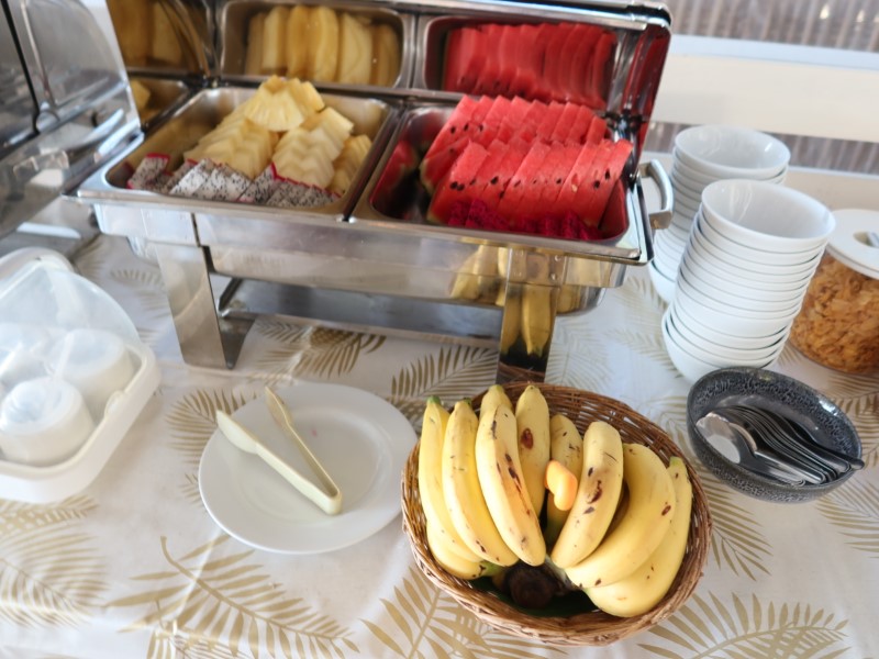"Wapi Resort" 朝食フルーツ